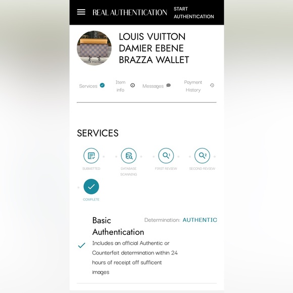 (MT48) Authenticated Louis Vuitton Damier Ebene Brazza Wallet - Picture 15 of 15